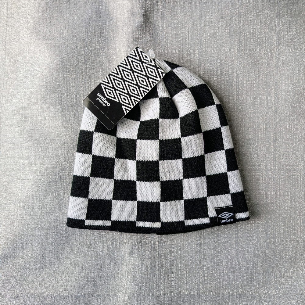 Umbro Checkered Beanie Hat NEW!